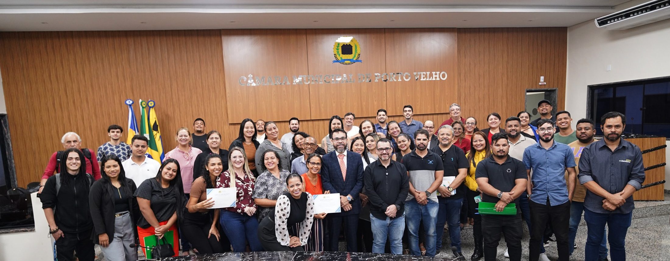 Turma do curso de Comunicação para Mandatos Eletivos na Câmara Municipal de Porto Velho