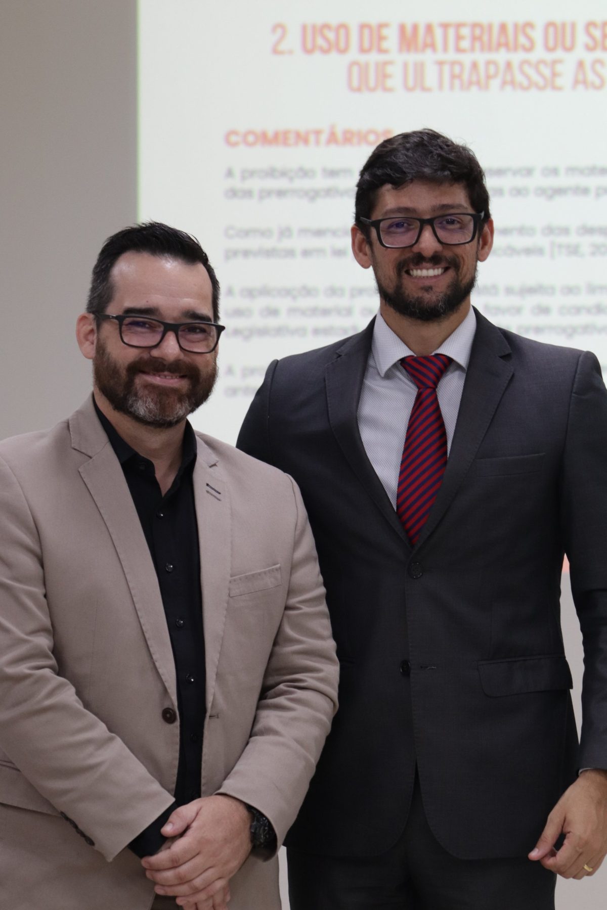 Ivan Lara e o procurador-geral do Estado de Rondônia, Dr. Thiago Alencar, no curso de Comunicação Governamental